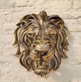 Listing 2 of 8 for Lion Head Wall Decor, Large Lion Head Wall Mounted Art Sculpture