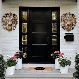Listing 5 of 8 for Lion Head Wall Decor, Large Lion Head Wall Mounted Art Sculpture