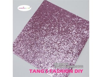 Listing 5 of 8 for 6pcs- 20X22CM DIY Hair Bow Material Dark Pink Color Mix DIY PU Synthetic