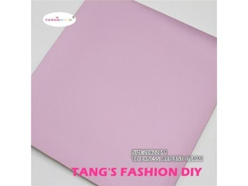 Listing 6 of 8 for 6pcs- 20X22CM DIY Hair Bow Material Dark Pink Color Mix DIY PU Synthetic