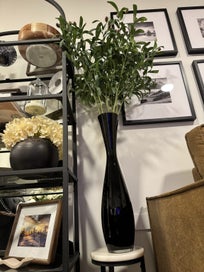 Listing 17 of 18 for Artificial plants with tall glass vase