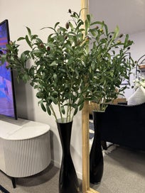 Listing 12 of 18 for Artificial plants with tall glass vase