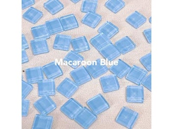 Listing 1 of 10 for 50 Pieces Square Crystal Colored Glass Mosaic Patch DIY Handmade Parent-Child