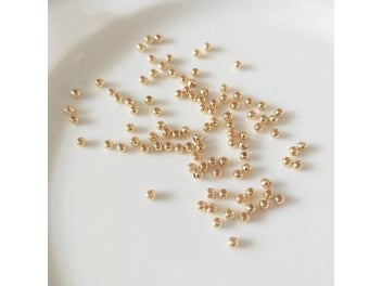 Listing 7 of 10 for 50-1500pcs 2-8mm Gold Color Metal Ball Beads Loose Round Spacer Beads For Diy