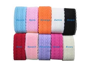 Listing 6 of 10 for Multi Color 5 Yards/Lot Width 45mm Lace Ribbons DIY Embroidered Net Lace Trim