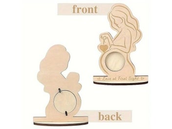 Listing 6 of 9 for Wooden Baby Sonogram Photo Frame Pregnant Mother Souvenir Gift