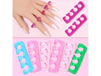 Listing 5 of 10 for Silicone Toe Spreaders For Nail Polish Application 2pcs Soft Finger Toe