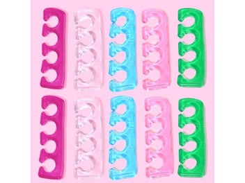 Listing 8 of 10 for Silicone Toe Spreaders For Nail Polish Application 2pcs Soft Finger Toe