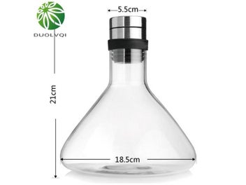 Listing 7 of 9 for Wine Decanter Crystal Red Wine Pourer Vivid Champagne Decanter Pyrex Glass