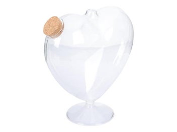 Listing 6 of 9 for Glass Jar Bottle Heart Wishing Jars Star Candy Origami Containers