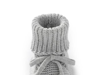 Listing 9 of 11 for Infant Baby Shoes Knit Cotton Boys Girl Boots Fashion Tie Solid Newborn Walk
