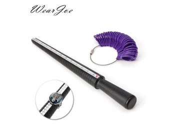 Listing 3 of 9 for Plastic Ring Size Finder Mandrel Stick Finger Gauge Kit For DIY Jewelry Making