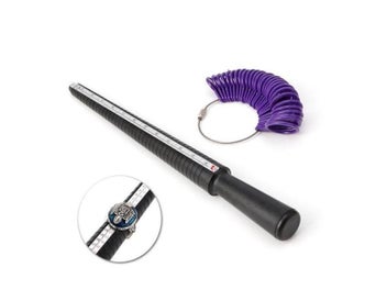 Listing 7 of 9 for Plastic Ring Size Finder Mandrel Stick Finger Gauge Kit For DIY Jewelry Making