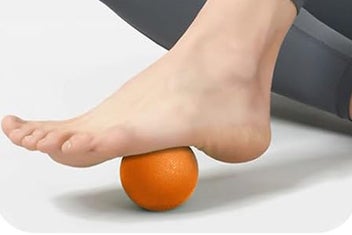 Listing 4 of 10 for 5In1 Foam Roller Set Exercise Foam Roller Massage Ball Stretching Strap -Orange