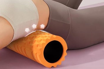 Listing 8 of 10 for 5In1 Foam Roller Set Exercise Foam Roller Massage Ball Stretching Strap -Orange