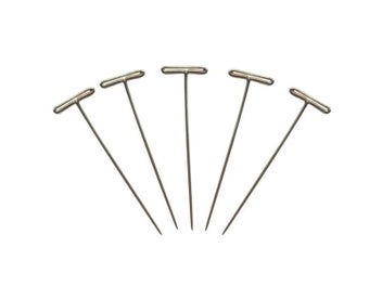 Listing 3 of 9 for 100pcs/lot T Pins Type Needle For Wig On Foam Head Style Brazilian Indian