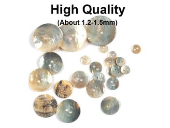 Listing 1 of 8 for 50Pcs Natural Mother Of Pearl Shell Decorative Buttons For Scrapbooking Sewing