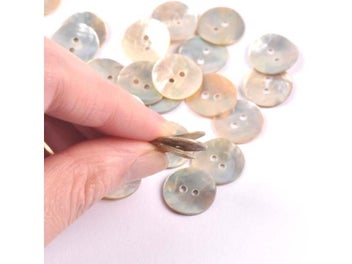 Listing 4 of 8 for 50Pcs Natural Mother Of Pearl Shell Decorative Buttons For Scrapbooking Sewing