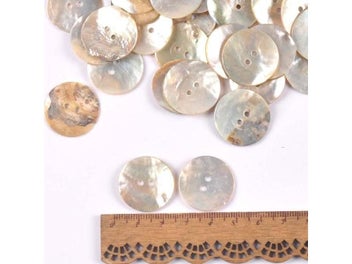 Listing 5 of 8 for 50Pcs Natural Mother Of Pearl Shell Decorative Buttons For Scrapbooking Sewing