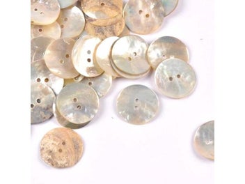 Listing 6 of 8 for 50Pcs Natural Mother Of Pearl Shell Decorative Buttons For Scrapbooking Sewing
