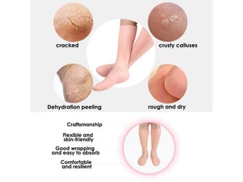 Listing 4 of 10 for 1 Pair Moisturize Long Sock Glove For Anti Cracking Dryness Feet Hand Skin Care