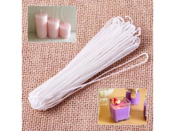 Listing 3 of 6 for White 5/10 Metres Of Braided Cotton Core Waxed Candle Making Wicks For Candle