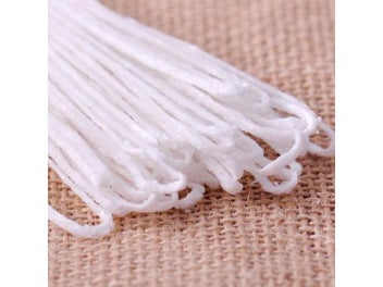 Listing 4 of 6 for White 5/10 Metres Of Braided Cotton Core Waxed Candle Making Wicks For Candle