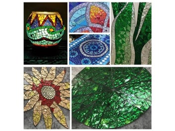 Listing 6 of 9 for 50g Clear Glass Mosaic Tiles Triangular Stained Mosaic Piece DIY Mosaic Making