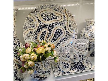 Listing 7 of 9 for 50g Clear Glass Mosaic Tiles Triangular Stained Mosaic Piece DIY Mosaic Making