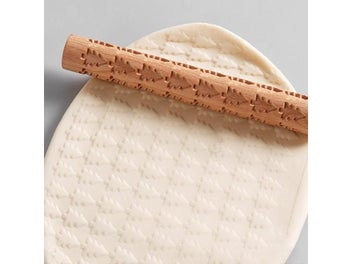 Listing 7 of 9 for Ceramic Tool Wood Carving Pottery Wood Texture Mud Roller Embossed Pattern