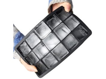 Listing 3 of 9 for 1pcs Whiskey Ice Cube Maker Trays 15-Cavity Square Shape Ice Mould Cake Pudding