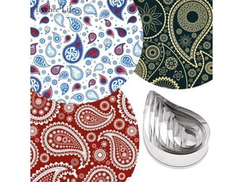 Listing 3 of 9 for Lychee Life 7Pcs/set Stainless Steel European Paisley Spiral Flower Petal Soft