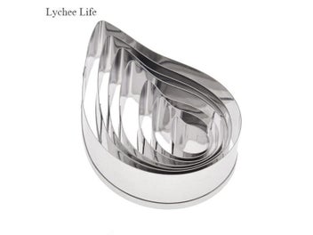 Listing 5 of 9 for Lychee Life 7Pcs/set Stainless Steel European Paisley Spiral Flower Petal Soft