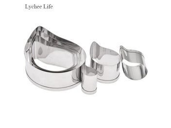 Listing 6 of 9 for Lychee Life 7Pcs/set Stainless Steel European Paisley Spiral Flower Petal Soft