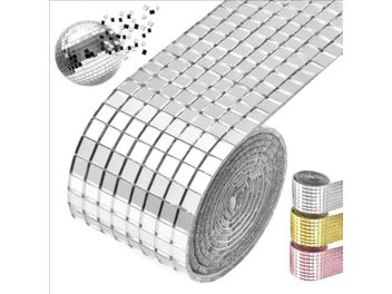 Listing 3 of 10 for DIY Self Adhesive Mosaic Tiles Stickers 5x5/10x10mm Disco Tiles Square Mirror