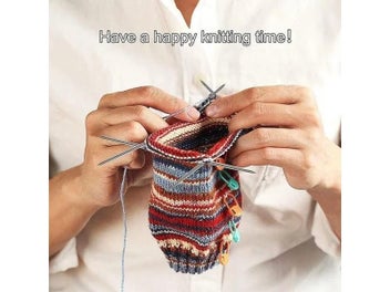 Listing 5 of 10 for 3Pcs Knitting Needles Knitting Tool Stainless Steel Circular Flexible Sock