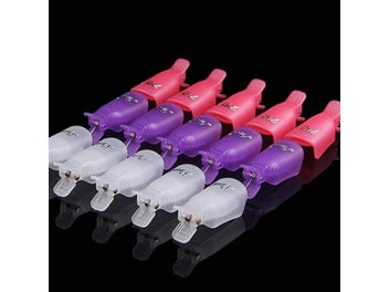 Listing 3 of 6 for 10pcs/Set Nail Polish Remover Durable Plastic Nail Soak Off Cap Clip UV Gel