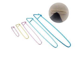Listing 7 of 9 for 6Pcs/Set Sewing Marker Stitch Holders Needle Clips Safety Pins Knitting