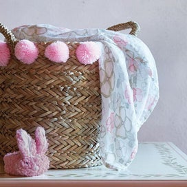 Listing 3 of 3 for Playful Posies Swaddle Blanket by Stephan Baby