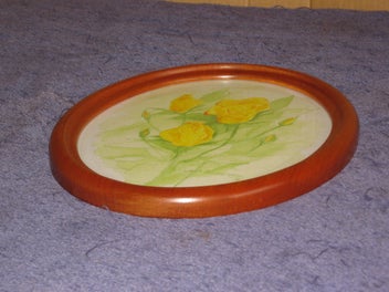 Listing 10 of 13 for Jan Sunderland - Yellow Rose Flowers in a NZ Kauri Frame - original artwork