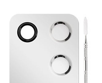 Listing 3 of 5 for Stainless Steel Cosmetic Makeup Palette Spatula Tool for Nail Art Eye Shadow