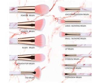 Listing 5 of 5 for StartMakers Make Up Brush Set, 12 Piece Brush Set, Make Up, Marble Eyeshadow,