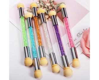 Listing 5 of 5 for Sponge nail brush pick point gradient brush double-headed sponge nail brush r
