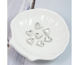 Listing 5 of 5 for Rhinestones 100 PCS Heart-Shaped Glass Rhinestones Crystal Gems for Nail Jewe