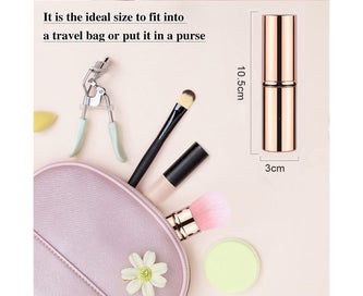 Listing 2 of 5 for Retractable Makeup Brush, Travel Blush Brush with Cover