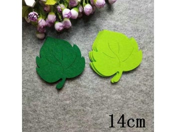 Listing 6 of 9 for T-N Leaves Handmade Felt Pad Non Woven Green Tree Patch Kindergarten School