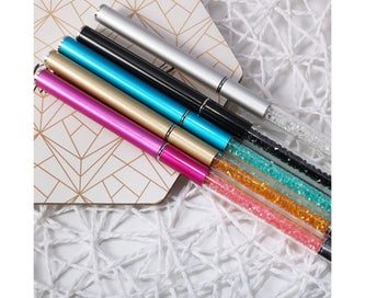 Listing 5 of 5 for Nail Brush Set Rhinestone Handle Nail Art Tool for UV Gel Nail Extension Size