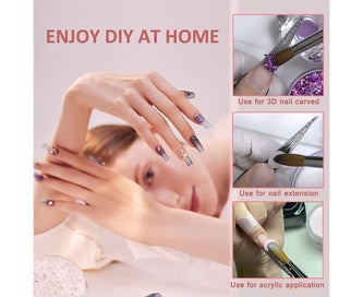 Listing 4 of 5 for Nail Art Brush-Kolinsky Nail Brushes for Acrylic Application, Acrylic Powder