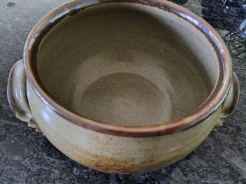 Listing 3 of 6 for Set of Three Pottery dishes as per description and sizes below