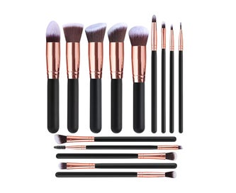 Listing 2 of 5 for Makeup Brushes 14 PCS Makeup Brush Set Premium Synthetic Foundation Brush Ble